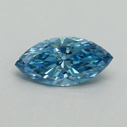 0.75 Ct Fancy Vivid Blue Marquise Lab Grown Diamond Soft Elegant Classic Sparkle
