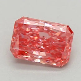 0.86 Ct Fancy Vivid Pink Radiant Cut Lab Grown Diamond Brilliant Fine Jewelry Sparkle