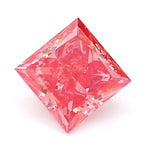 1.16 Ct vivid pink princess cut lab grown diamond with square shape, vibrant loose stone for modern engagement jewelry