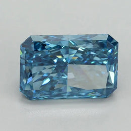 5.07 Ct fancy vivid blue radiant cut lab grown diamond with intense color and brilliant sparkle rare luxury Stone 