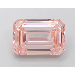 10.04 Ct fancy vivid pink emerald cut lab grown diamond with rich color and elegant sparkle rare luxury Stone 
