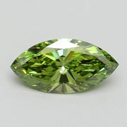 1.5 Ct Fancy Vivid Green Marquise Lab Grown Diamond Elegant Timeless Jewelry