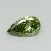 Luxe Brilliance Lab Grown 0.31 Ct Fancy Green Pear Cut Diamond Fine Jewelry