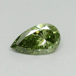 Luxe Brilliance Lab Grown 0.31 Ct Fancy Green Pear Cut Diamond Fine Jewelry