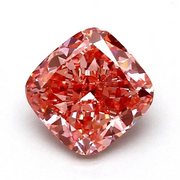 1.57 Ct vivid pink cushion cut lab grown diamond with rich color, premium loose stone for luxury engagement jewelry