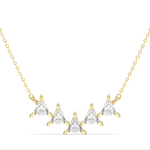 4.37 Ct Various necklace designs in gold and gemstone styles
