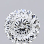 3.85 Ct fancy white round cut lab grown diamond with brilliant sparkle and elegant timeless shine