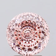 2.75 Ct fancy pink round cut lab grown diamond with soft radiance and brilliant sparkle luxury loose stone