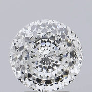2.03 Ct fancy light brown round cut lab grown diamond with classic brilliance and warm elegant sparkle