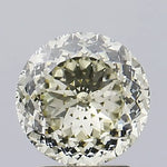 2.07 Ct lab grown fancy white round cut diamond with brilliant sparkle and clean symmetry