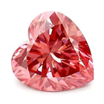 1.28 Ct vivid pink heart cut lab grown diamond with soft color, romantic loose stone for engagement and fine jewelry