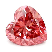 1.28 Ct vivid pink heart cut lab grown diamond with soft color, romantic loose stone for engagement and fine jewelry