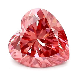 1.28 Ct vivid pink heart cut lab grown diamond with soft color, romantic loose stone for engagement and fine jewelry