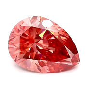 1.09 Ct vivid pink pear cut lab grown diamond with vibrant color, elegant teardrop loose diamond  for fine jewelry