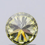 fancy yellow colour diamond round brilliant light fancy yellow lab grown diamond