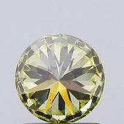 fancy yellow colour diamond round brilliant light fancy yellow lab grown diamond