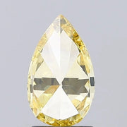 vivid yellow colour diamond pear fancy vivid yellow lab grown diamond vvs2 light background