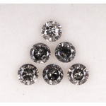 round cut natural salt and pepper diamond and wedding band collection