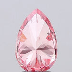 vivid pink colour diamond pear cut fancy vivid pink lab grown natural diamond si2