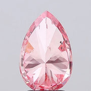 vivid pink colour diamond pear cut fancy vivid pink lab grown natural diamond si2