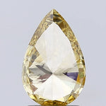fancy brownish yellow colour diamond pear fancy brownish yellow lab grown diamond i1