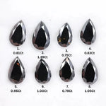 2 carat lab created diamond, black women's engagement ring, brown diamond earrings, loose pink diamond, rose cut diamond loose, black faceted diamond
