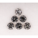 round cut natural salt and pepper diamond and wedding band collection