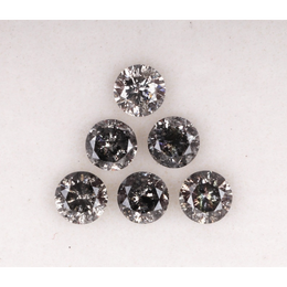 round cut natural salt and pepper diamond and wedding band collection