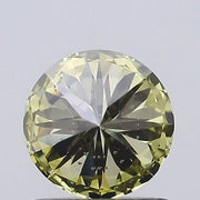 fancy yelllow colour diamond round brilliant fancy yellow lab grown diamond