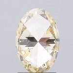 light brownish yellow colour diamond  oval light brownish yellow lab grown diamond i1 light background