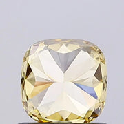 fancy yellow colour diamond cushion cut fancy yellow lab grown diamond igi
