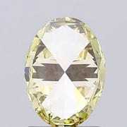 fancy yellow colour diamond oval cut fancy yellow lab grown diamond light background