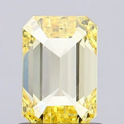 intense yellow colour diamond emerald cut fancy intense yellow lab grown diamond