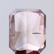 deep brownish pink colour diamond radiant cut deep brownish pink lab grown diamond
