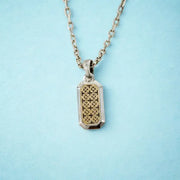 Gold pendant for men designed with modern pendant necklace and luxury pendant detailing.