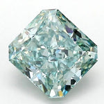 1.09 Ct vivid green radiant cut lab grown diamond with intense color, brilliant loose stone for custom jewelry