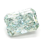 1.72 Ct intense green radiant cut lab grown diamond with vivid color, refined loose stone for fine jewelry