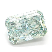 1.72 Ct intense green radiant cut lab grown diamond with vivid color, refined loose stone for fine jewelry