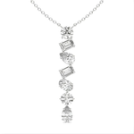 5.34 Ct Gold angel wing necklace pendant with fine feather detailing.