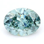 1.27 Ct Oval Deep green lab grown diamond with deep color, classic luxury loose stone for fine jewelry
