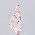 orange pink colour diamond pear Shaped Fancy Orange Pink Lab Grown Diamond