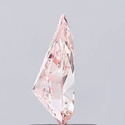 orange pink colour diamond pear Shaped Fancy Orange Pink Lab Grown Diamond
