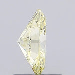 fancy yellow colour diamond oval cut fancy yellow lab grown diamond light grey background