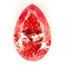 3.57 carat pear cut vivid pink lab grown diamond ring with brilliant sparkle, luxury handmade engagement jewelry for women, IGI certified elegant custom fine diamond ring gift