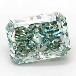 2.05 Ct vivid green radiant cut lab grown diamond with brilliant sparkle, premium loose stone for custom jewelry