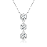 4.69 Ct Gold necklace for men with solid pendant design.