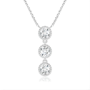 4.69 Ct Gold necklace for men with solid pendant design.