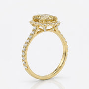 Rectangle engagement ring with elegant diamond sparkle and luxury design