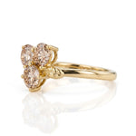 Wedding band vs engagement ring comparison with elegant diamond jewelry