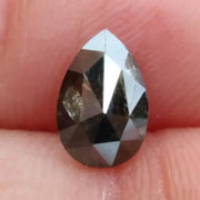 0.75Ct Black And BrownGrey Colour Diamond Pear Shaped Diamond Use For Custom Jewelry 